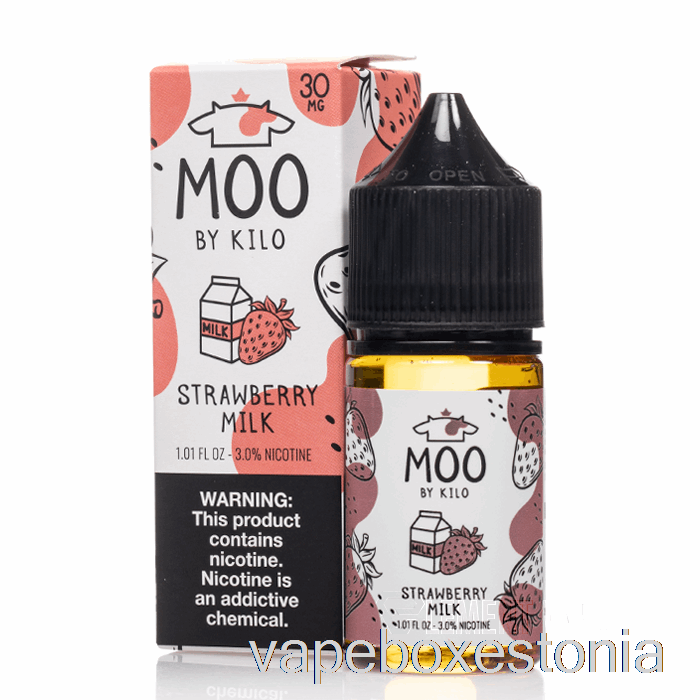 Vape Box Estonia Maasikapiim - Moo Soolad - 30ml 30mg